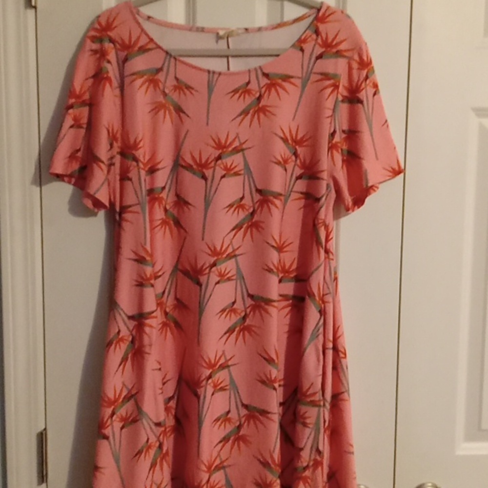 Yelete Floral Midi Dress - Pink Tropical - Picture 2 of 6